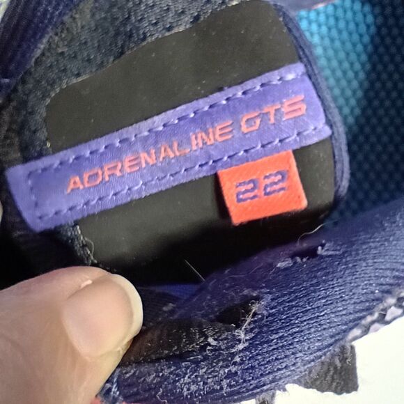 Brooks Adrenaline GTS 22 Running shoes Women's 9.5 Blue Purple Sneakers Fitness - Picture 6 of 10